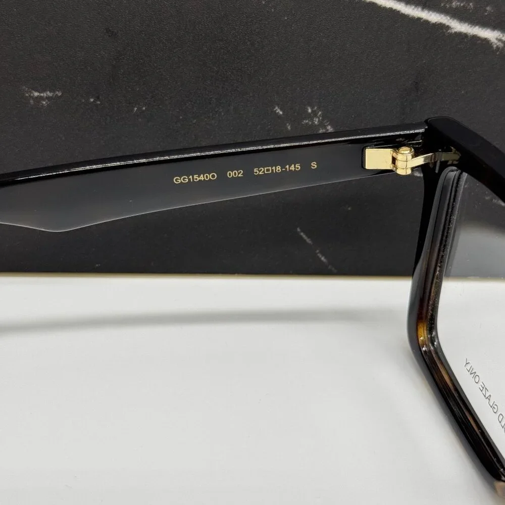 NEW GUCCI GG1540O 002 HAVANA UNISEX EYEGLASSES GUCCI